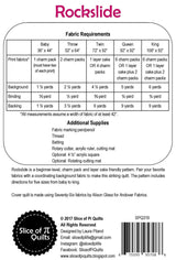Rockslide Quilt Pattern by Slice of Pie Quilts, (Baby, Throw, Twin, Queen and King size instructions)