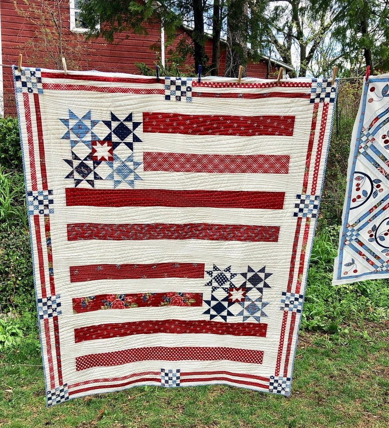 Grand Union Quilt pattern only MS2102 by Minick and Simpson 65" x 81"