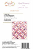 Good Hearted Quilt pattern only CSD 128 by Chelsi Stratton Designs 50 1/2" x 60"
