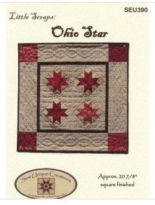 Ohio Star Quilt Pattern by Sew Unique Creations Bin MP
