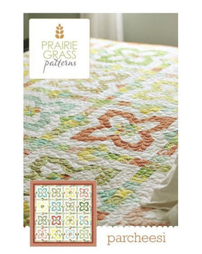 Parcheesi Printed Quilt Pattern by April Rosenthal for Prairie Grass Patterns Finished Size 86" x 86"