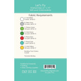 Let's Fly Quilt Pattern by Stacy Iest Hsu 61" x 72"