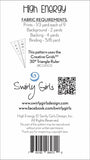 High Energy Quilt Pattern by Joanne Hillestad for Swirly Girls Design SGDB06