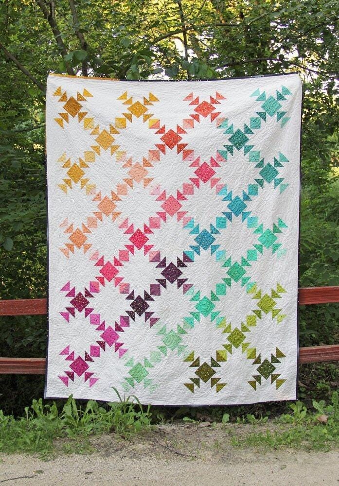 Prism Quilt Pattern VC1239 By V and Co. Paper Patter ONLY Finished Size 68 1/2 x 85 1/2 inches