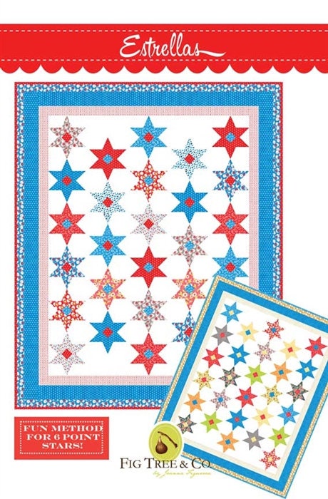 Estrella Quilt Pattern Only FTQ1656 by Fig Tree and Co.