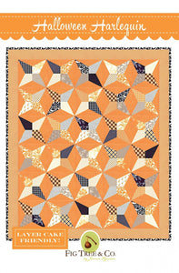 Halloween Harlequin Quilt Pattern Only by Fig Tree Quilts - FTQ1606