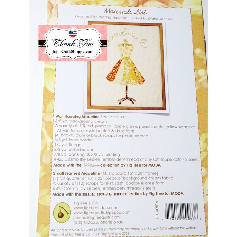 Madeline Fig Tree Quilts Pattern  FTQ1806
