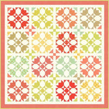 Rosehips quilt Printed Pattern Only by Fig Tree Quilts 65 x 65 inches or 80 x 80 inches