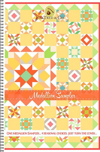 Medallion Sampler Quilt Pattern by Fig Tree Quilts, Paper Only 72 1/2 x 72 1/2 inches