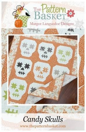 Candy Skulls  By Margot Languedoc Designs  Paper Pattern ONLY 48 1/2 x 53