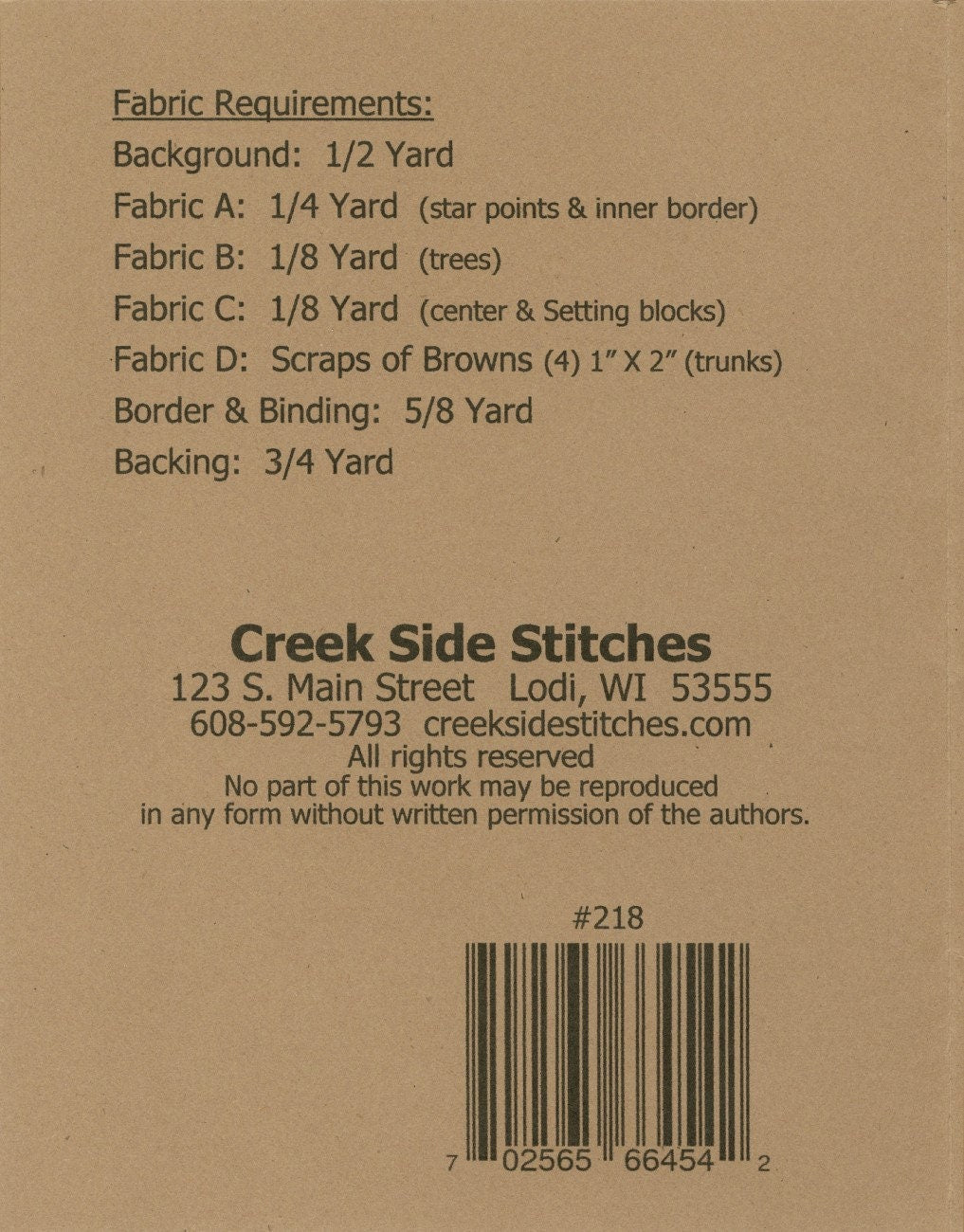 Pine Tree Star Topper CSS218 Creek Side Stitches Placemats, Table Runners & Toppers Size: Topper 25in x 25in