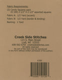 Candy Go Around CSS200 From Creek Side Stitches Mini Charm friendly