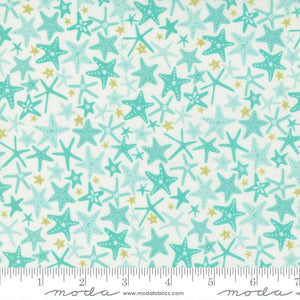 The Sea and Me You're a Star Cloud - Seafoam 20796-31 by Stacy Iest Hsu Sold in 1/2 yard Increments