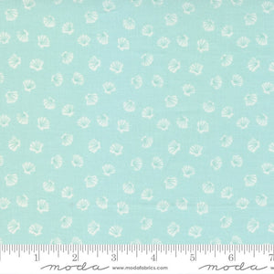 The Sea and Me Lucky Shell Seafoam 20798-13 by Stacy Iest Hsu  Sold in 1/2 yard increments