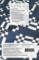 Adventure quilting pattern TBL249  by Thimble Blossoms