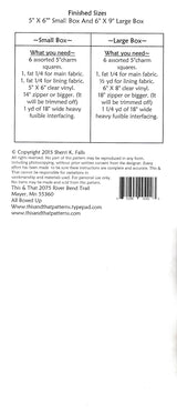 All Boxed Up Pattern TAT303 From This and That by Sherri Falls Bin MP