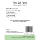 Floret Quilt pattern only ISE515 by It's So Emma Bin MP