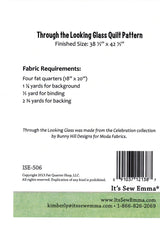 Through the Looking Glass Quilt pattern only ISE506 by It's So Emma Bin MP