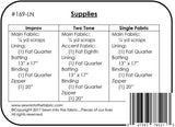 Zip It Mini Pattern by Sewn into the fabric... Pieces of Our LIves #169LN Bin MP