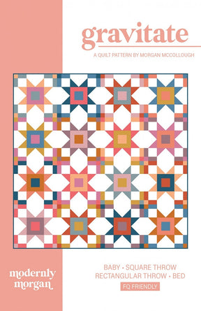 Gravitate MM-014 PAPER Quilt Pattern for Modernly Morgan