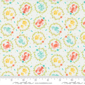 The Sea and Me Charmed Sea Life Cloud 20795-11 by Stacy Iest Hsu  Sold in 1/2 yard increments