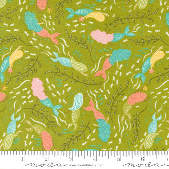 The Sea and Me Mermaid Dance Kelp 20792-16 by Stacy Iest Hsu  Sold in 1/2 yard increments