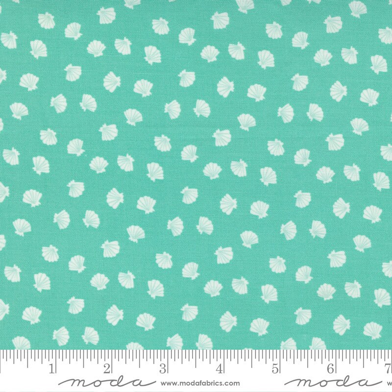 The Sea and Me Lucky Shell Spray 20798-15 by Stacy Iest Hsu  Sold in 1/2 yard increments