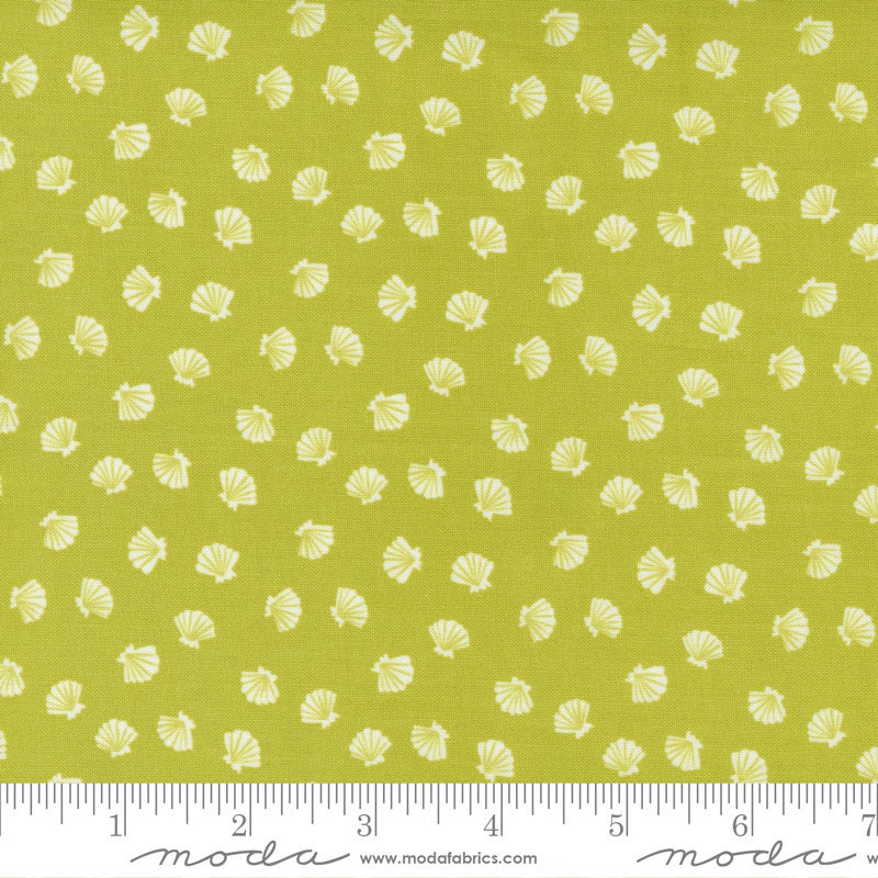 The Sea and Me Lucky Shell Seaweed 20798-17 by Stacy Iest Hsu  Sold in 1/2 yard increments
