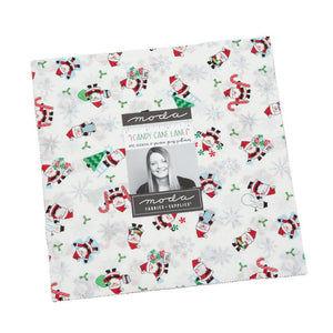 Candy Cane Lane Layer Cake - 10 inch squares by April Rosenthal for Moda Fabrics 24120LC