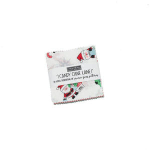 Candy Cane Lane 2.5 inch Squares - Mini Charm Pack - by April Rosenthal for Moda Fabrics 24120MC