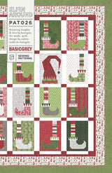 Elfin Around Quilt Pattern Paper Only PAT026 Basic Grey, 61 1/2"x 72 1/2"