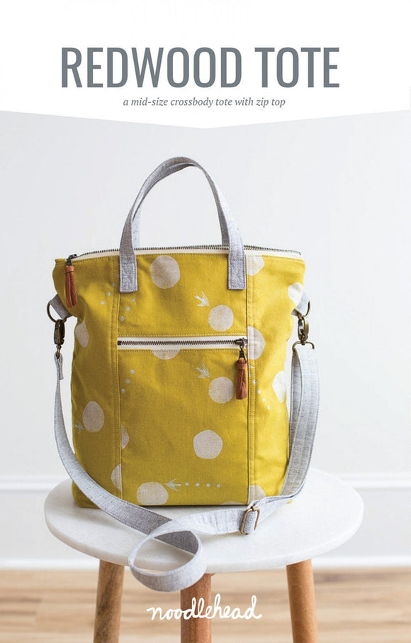 Redwood Tote Printed Pattern Only # AG-544  By Noodlehead, Anna Graham