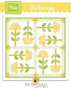 Mini Meadow Quilt pattern only FTQ1652 by Fig Tree & Co Bin MP Finished Size 31 1/2" x 31 1/2"