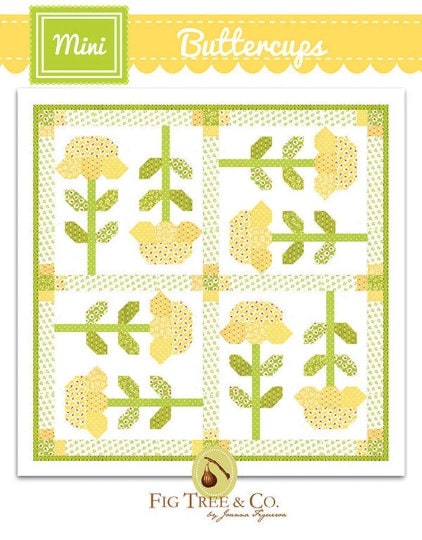 Mini Meadow Quilt pattern only FTQ1652 by Fig Tree & Co Bin MP Finished Size 31 1/2