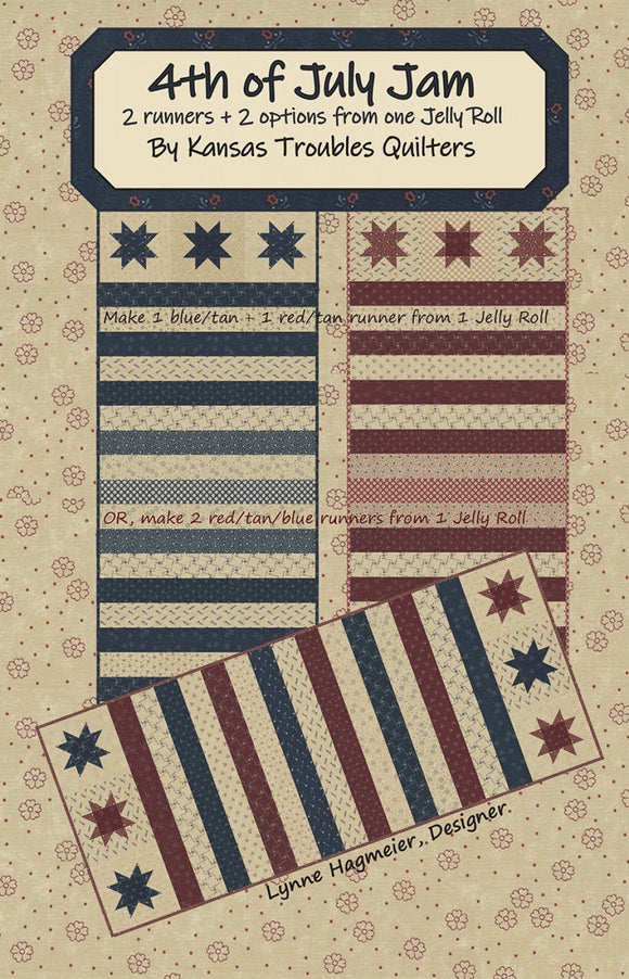 4th of July Jam Quilt Patterns # KT-22091  From Kansas Troubles Quilters By Lynne Hagmeier