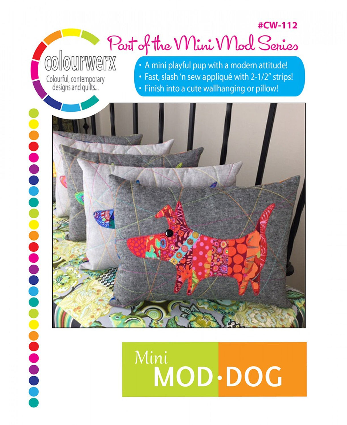 Mini Mod Dog Pillow Pattern by Colourwerx