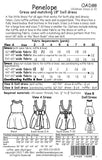 Penelope Dress and Matching Doll Dress Sewing Pattern by Olive Ann Designs Size 2-10