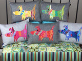 Mini Mod Dog Pillow Pattern by Colourwerx