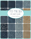 To the Sea Jelly Roll 16930JR - 2.5" x WOF strips of fabrics by Janet Clare for Moda Fabrics