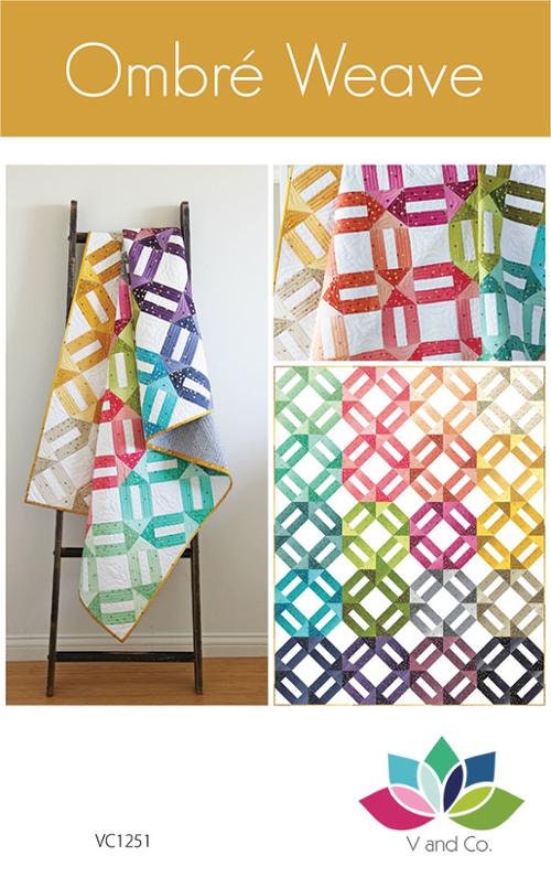 Ombre Weave quilt pattern VC1251 By V and Co. Paper Patter ONLY