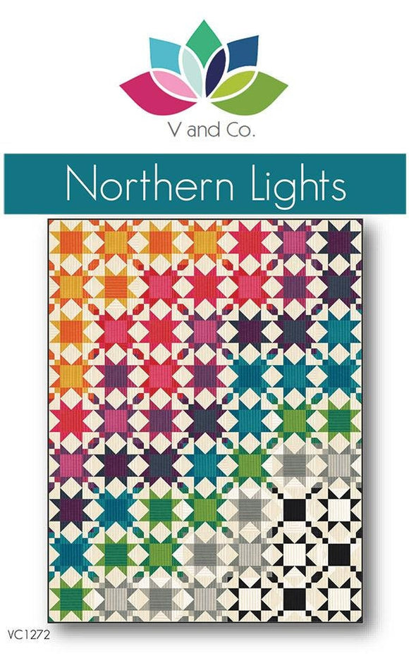 Northern Lights quilt pattern VC1272 By V and Co. Paper Patter ONLY