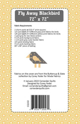 Fly Away Blackbird Quilt Pattern by Coriander Quilts CQ192