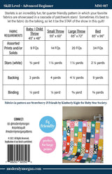 Starlets MM-017 PAPER Quilt Pattern for Modernly Morgan