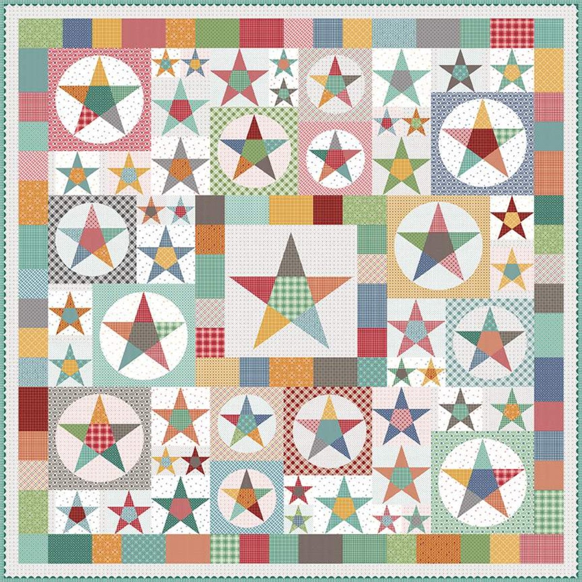 Bee in my Bonnet Farmhouse Star Quilt Pattern  P120-FARMHOUSESTAR