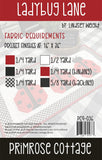 Ladybug Lane Pattern PCQ-036  Primrose Cottage Quilts