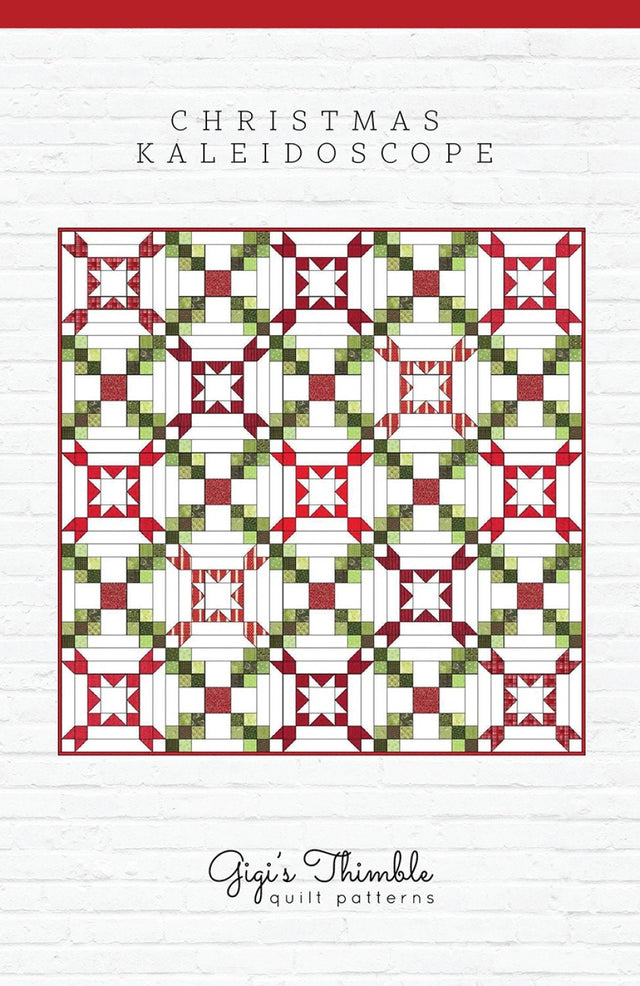 Christmas Kaleidoscope Quilt Pattern # GGT0743  By Amber Johnson of Gigi's Thimble Printed Pattern Only
