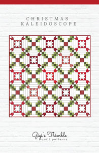 Christmas Kaleidoscope Quilt Pattern # GGT0743  By Amber Johnson of Gigi's Thimble Printed Pattern Only