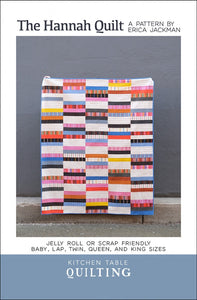 The Hannah Quilt Pattern KTQ156  by Kitchen Table Quilting (baby, lap and twin, queen and king sizes)