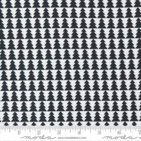 Candy Cane Lane Pine Trees in Charcoal 24121-14 by Sold by 1/2 yard increments