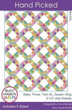 Hand Picked Quilt Pattern by Myra Barnes from Busy Hands is a beginner friendly pattern BUS0761 Multi Size quilt